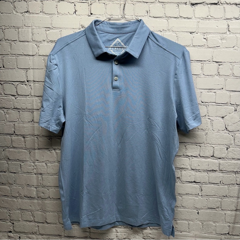 BURLEBO Light Blue Polo Shirt size L